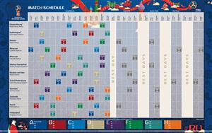 Schedule of FIFA World Cup 2018 at Russia